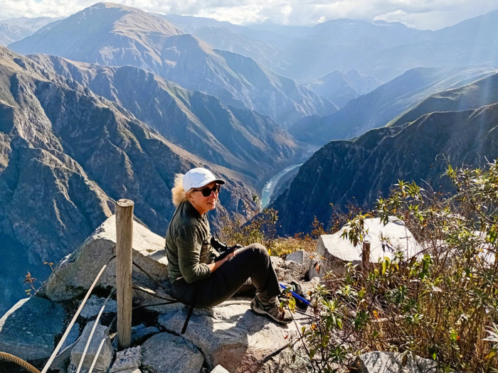 Condor viewpoint Apurimac canyon