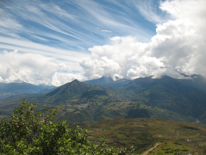 View of Mollepata - Vegetarian Peru Adventures
